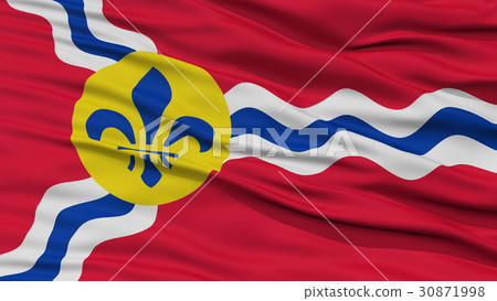Closeup of St. Louis City Flag 30871998
