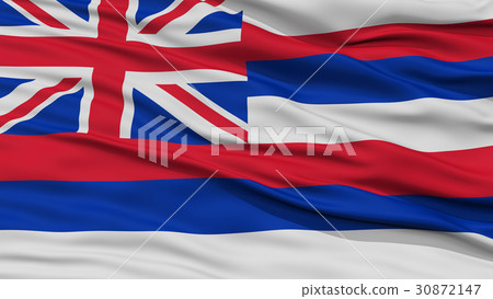 Closeup Hawaii Flag, USA state Closeup Hawaii Flag, USA state 30872147