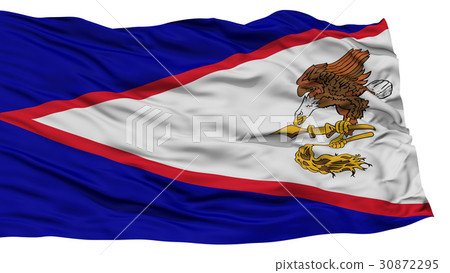 Isolated American Samoa Flag, USA state 30872295