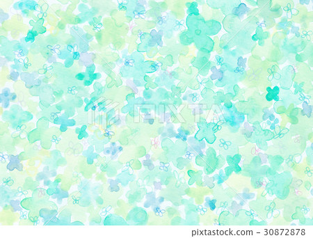 Watercolor Clover Texture 30872878