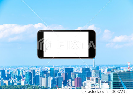 Smartphone Mobile phone Smartphone Urban landscape Tokyo real estate image Smartphone Mobile phone Smartphone Urban landscape Tokyo real estate image 30872961
