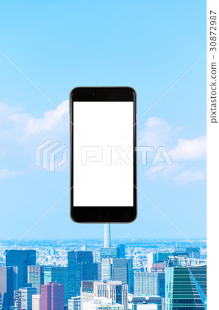 智能手機手機智能手機都市風景東京房地產圖像 智能手機手機智能手機都市風景東京房地產圖像 30872987