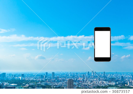 Smartphone Mobile phone Smartphone Urban landscape Tokyo real estate image 30873557