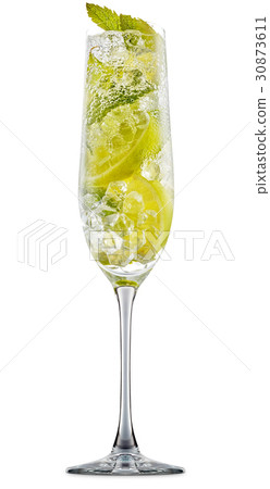 alcohol cocktail isolated on white background alcohol cocktail isolated on white background 30873611