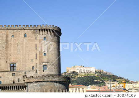 San Telmo Castle and Monastery of San Martino from Nuovo Castle near Naples (Italy) 30874109