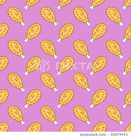 Fire chicken Seamless Pattern / wallpaper  30874441