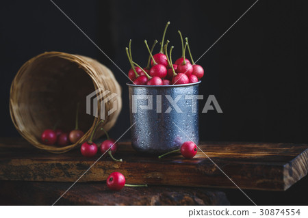 Panama berry fruits on the dark background Panama berry fruits on the dark background 30874554