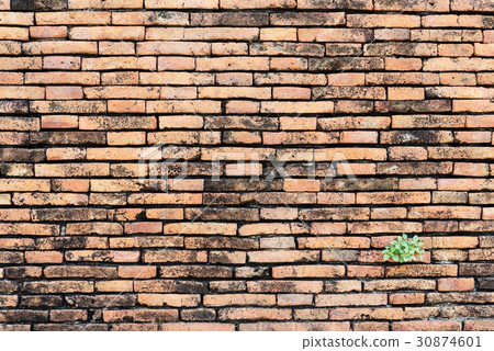 Old brick wall for abstract background. Old brick wall for abstract background. 30874601