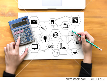 Technology Display On and off Switch Button and 30874712