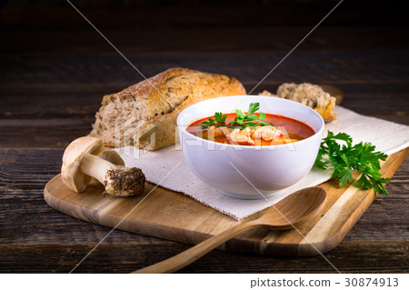 Fresh mushroom soup from calocybe Fresh mushroom soup from calocybe 30874913