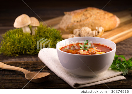 Fresh mushroom soup from calocybe Fresh mushroom soup from calocybe 30874916