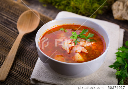 Fresh mushroom soup from calocybe Fresh mushroom soup from calocybe 30874917