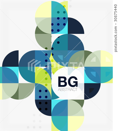 Minimalistic circle composition background Minimalistic circle composition background 30875440
