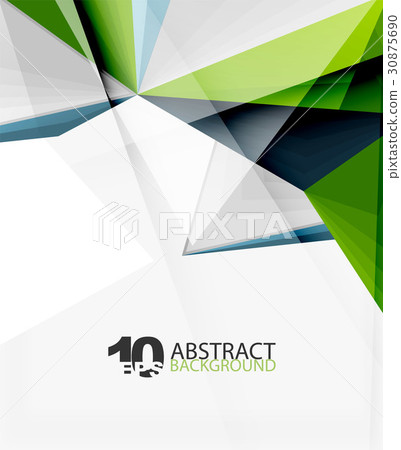 3d triangle polygonal abstract vector 30875690