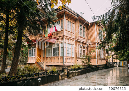 Borjomi, Samtskhe-Javakheti, Georgia. Old Wooden 30876813
