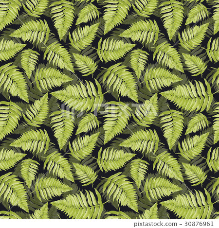 Watercolor tropical pattern 30876961