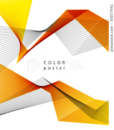 Vector color abstract geometric banner with Vector color abstract geometric banner with 30877442
