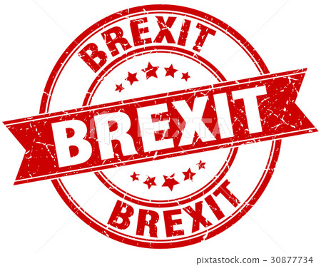 brexit round grunge ribbon stamp brexit round grunge ribbon stamp 30877734
