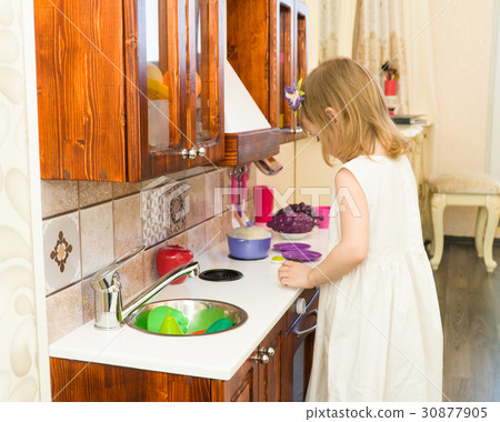 Active little preschool age child, cute toddler 30877905