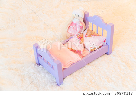 Handmade wooden miniature sofa for dollhouse Handmade wooden miniature sofa for dollhouse 30878118