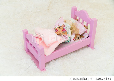 Handmade wooden miniature sofa for dollhouse Handmade wooden miniature sofa for dollhouse 30878135