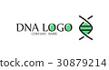 biotechnology dna logotype. Medicine, science 30879214