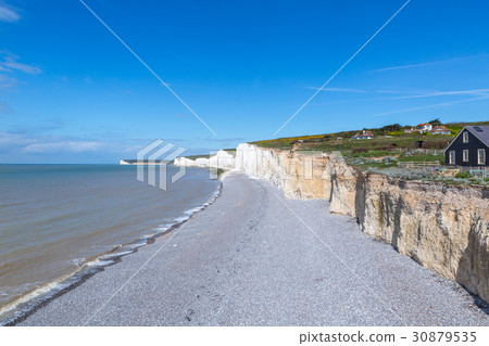 Seven sisters cliffs in Sussex. Seven sisters cliffs in Sussex. 30879535