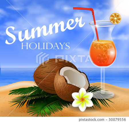 Coconut tropical nut background Coconut tropical nut background 30879556