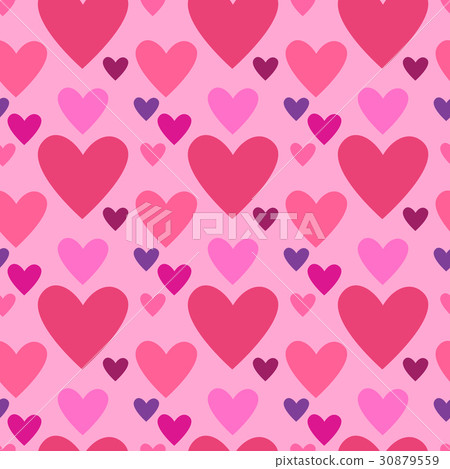 Heart Shape Love Symbol Seamless Pattern Heart Shape Love Symbol Seamless Pattern 30879559