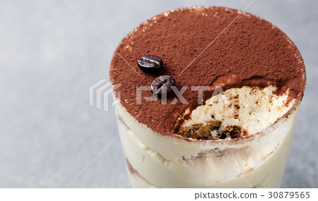 Tiramisu, traditional Italian dessert. Copy space 30879565