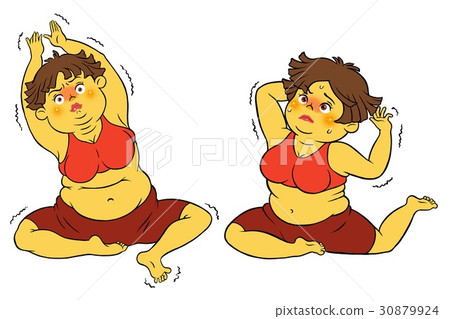 飲食瑜伽的婦女的套 飲食瑜伽的婦女的套 30879924