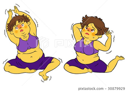 飲食瑜伽的婦女的套 飲食瑜伽的婦女的套 30879929