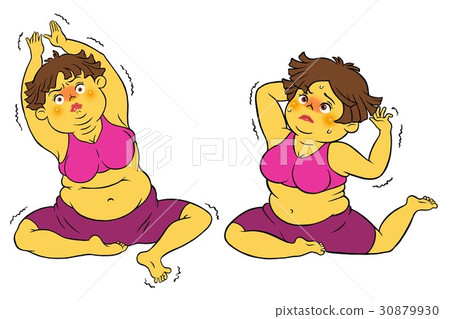 飲食瑜伽的婦女的套 飲食瑜伽的婦女的套 30879930