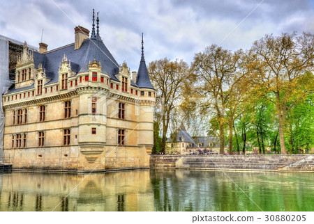Azay-le-Rideau castle in Loire Valley, France. 30880205