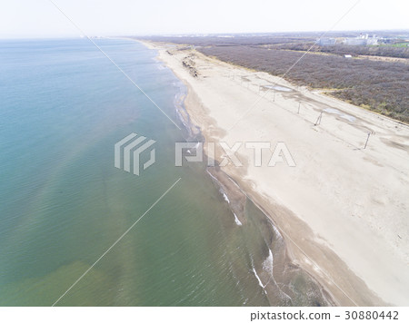 海和沙灘（航拍） 30880442