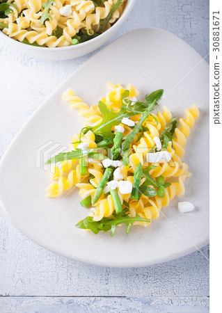 Pasta salad with asparagus and arugula Pasta salad with asparagus and arugula 30881671