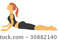 Yoga pose (cobra pose) 30882140