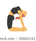 Yoga pose (camel's pose) 30882141
