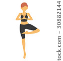 Yoga Pos (Standing Pose) 30882144