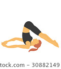 Yoga pose (plow pose) 30882149