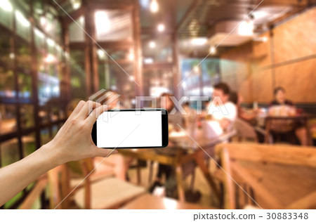 Close up Mobile phone on women hand Close up Mobile phone on women hand 30883348