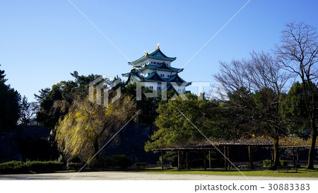 Nagoya castle seen from the moat edge in the northeast 30883383