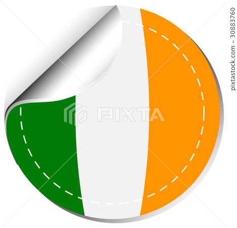 Sticker design for flag of Ireland Sticker design for flag of Ireland 30883760