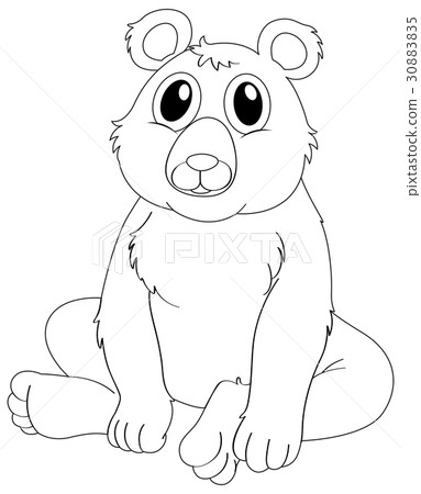 Animal outline for grizzly bear 30883835