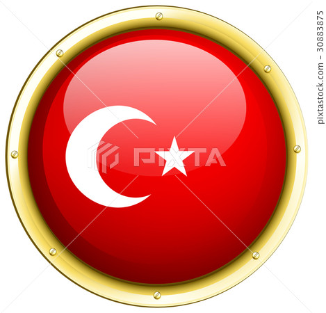 Badge design for flag of Turkey Badge design for flag of Turkey 30883875