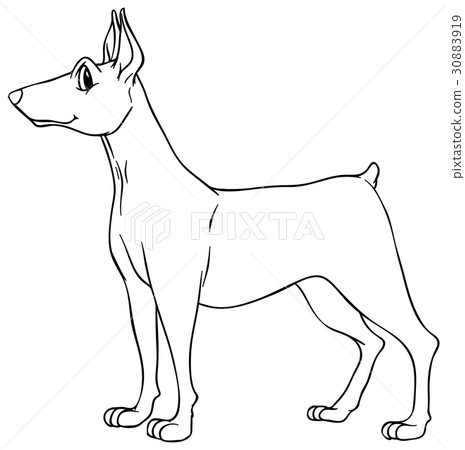 Animal outline for dog Animal outline for dog 30883919