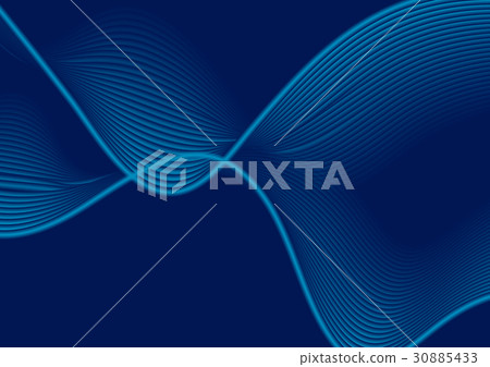 Dark blue abstract wavy lines vector background - Stock Illustration ...
