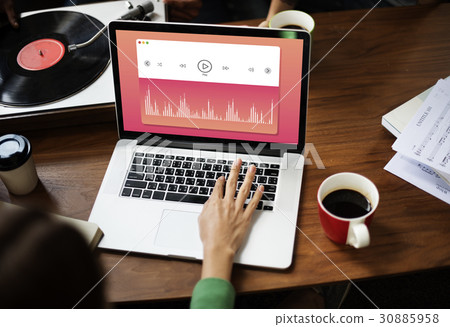 Music Video Player Multimedia Concept 30885958