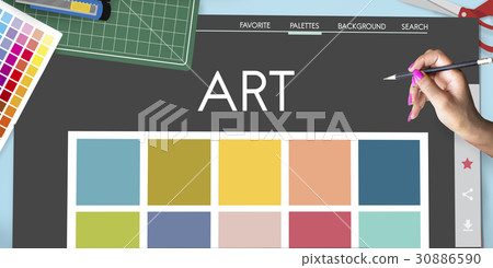 Colour Shade Design Colourful Palette Concept Colour Shade Design Colourful Palette Concept 30886590