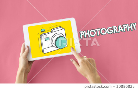 Digital camera illustration photography graphic 30886823